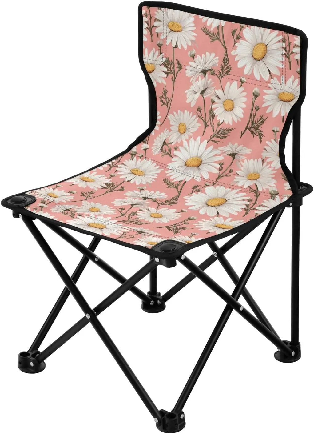 Portable Camping Chairs Flowers Floral Daisy Lightweight Folding Chair for Camping, Beach, Picnic, Travel and Sports with Carry Bag 20850037