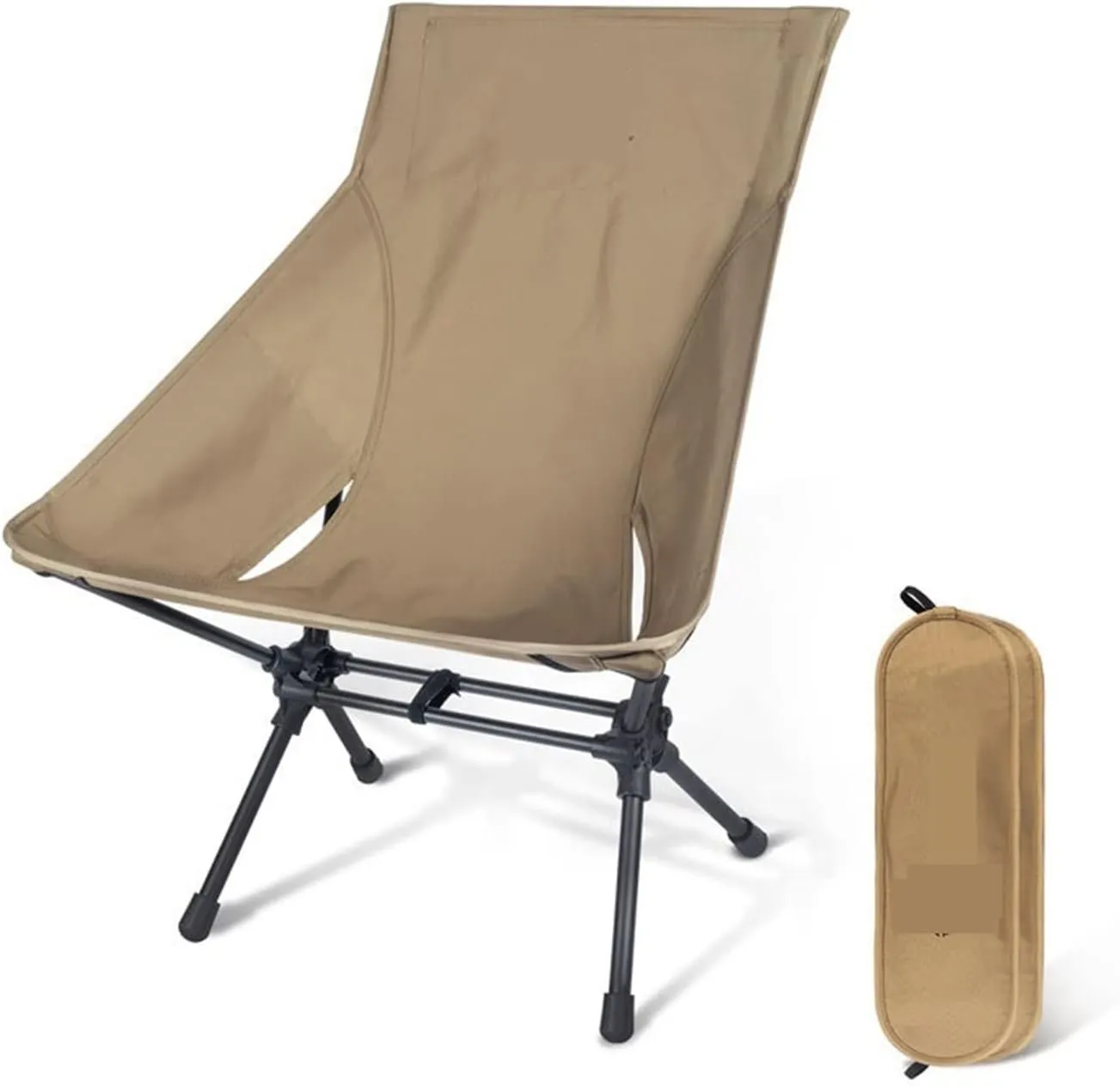 Portable Camping Chairs Outdoor High Back Chair for Fishing Trekking BBQ Parties Gardening Indoor Use