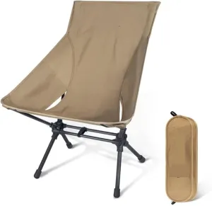 Portable Camping Chairs Outdoor High Back Chair for Fishing Trekking BBQ Parties Gardening Indoor Use