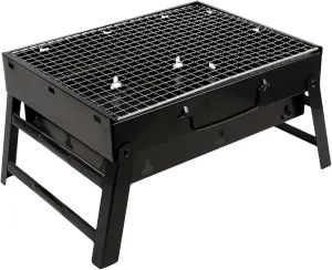 Portable Charcoal BBQ Grill, Compact and Folding Outdoor Barbecue for 3-5 People, Heat Resistant Easy to Clean Camping Picnics