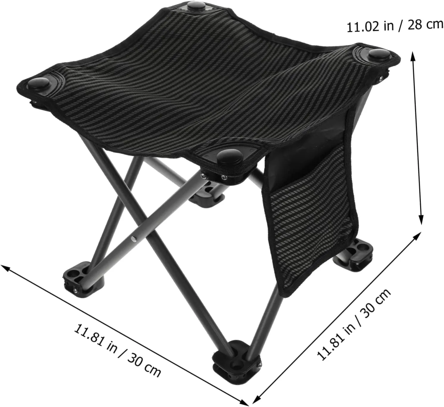 Portable Folding Chair Outdoor Stool Folding Fishing Stool Compact Camping Stable Comfortable