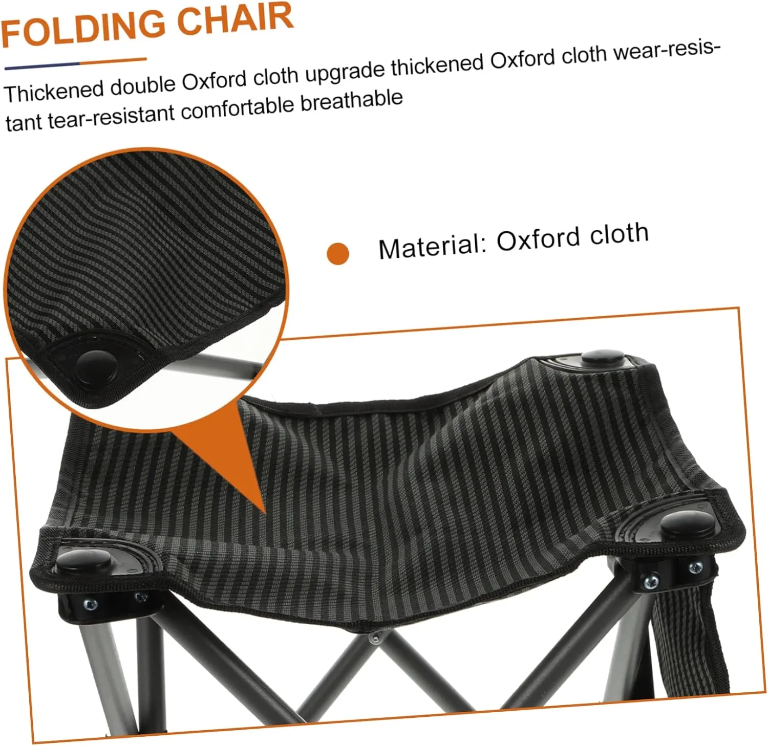 Portable Folding Chair Outdoor Stool Folding Fishing Stool Compact Camping Stable Comfortable