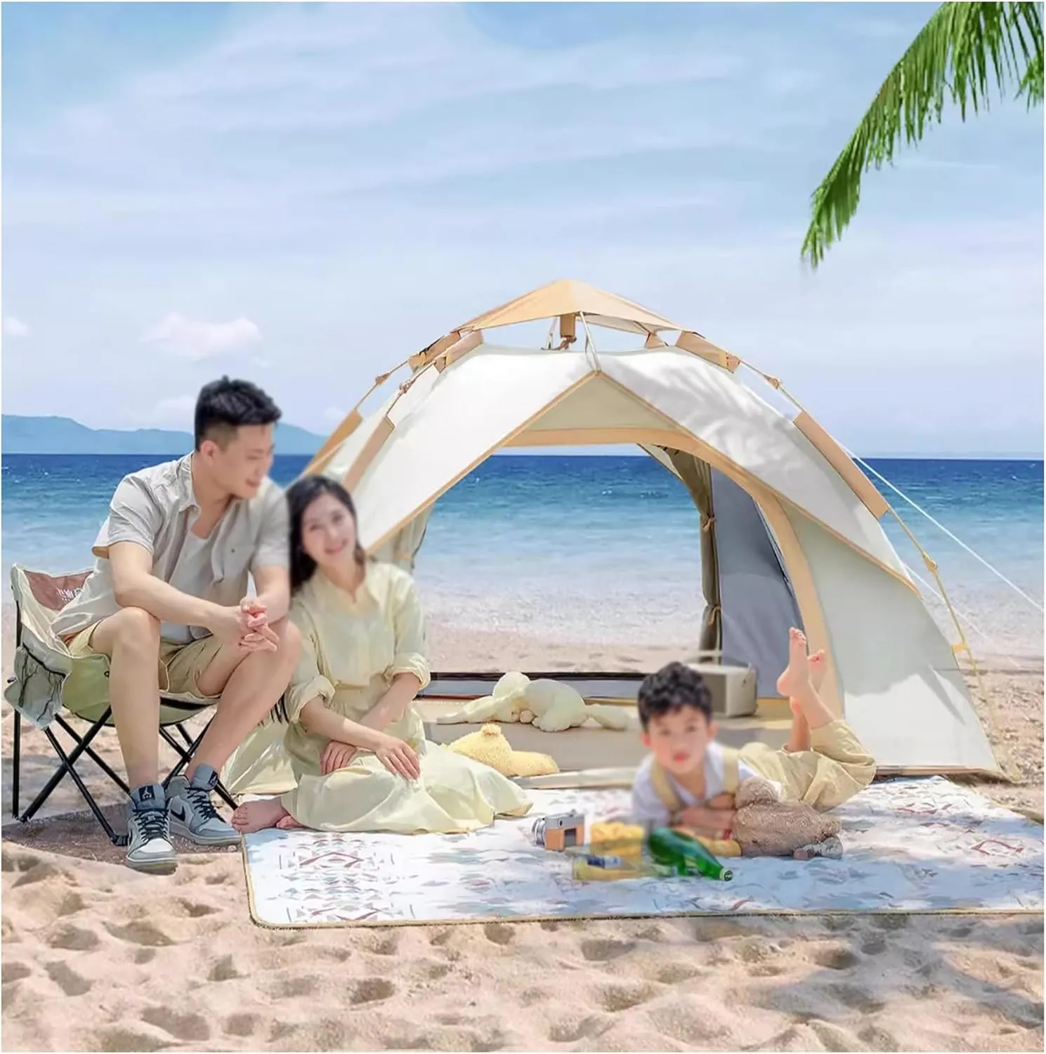 Portable Instant Tents Camping Tent Waterproof 2-3 Person Pop Up Camping Tent Easy Pop Up Tents for Camping, Great for Beach Backpacking Hiking