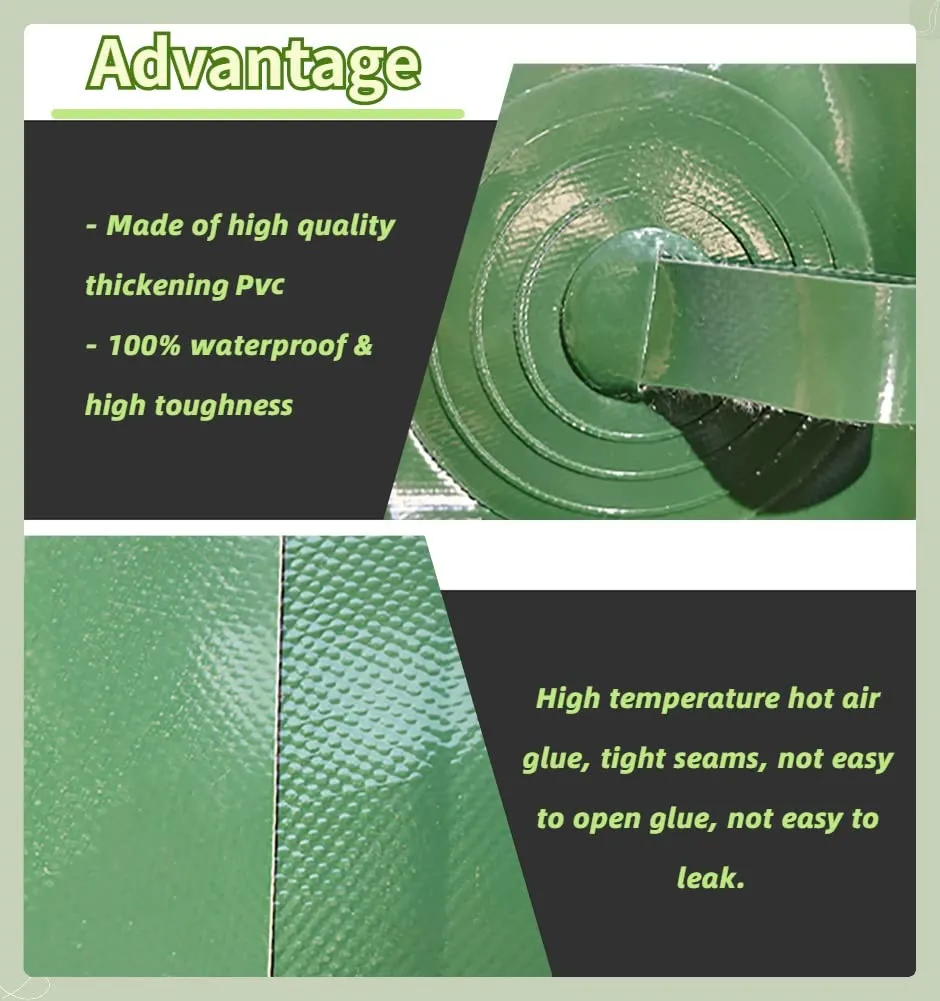 Portable Large Capacity Collapsible Water Container - Ideal for Emergency Water Storage and Transport(1.5x1.5x1.8m/4000L/1056Gallon)