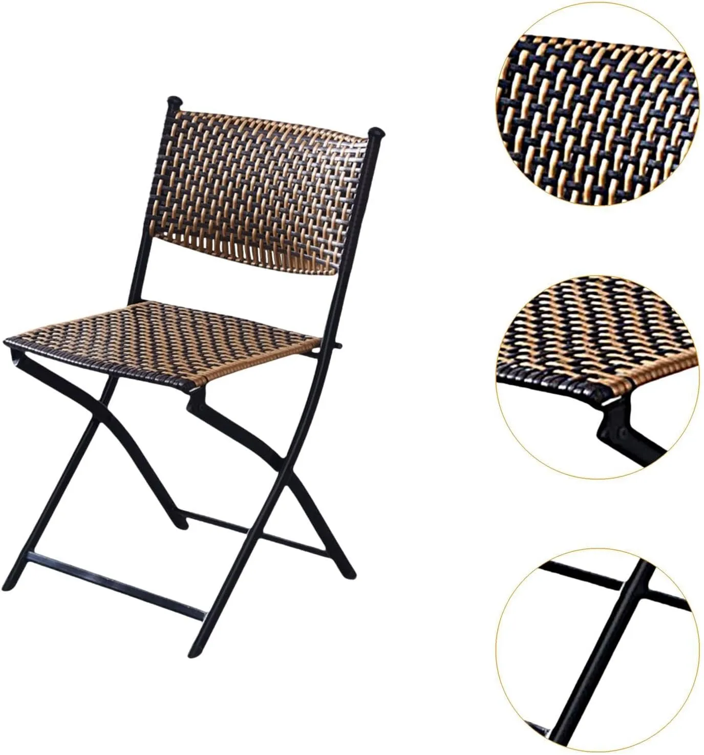 Portable Outdoor Chair Made of PE Material for Camping and Dining