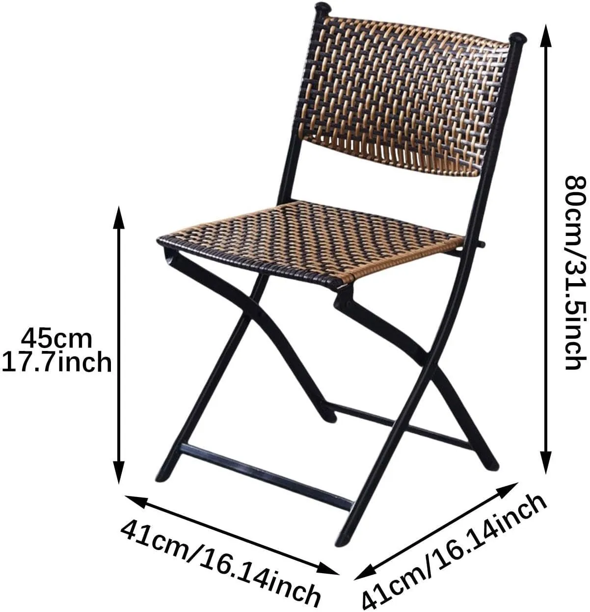 Portable Outdoor Chair Made of PE Material for Camping and Dining
