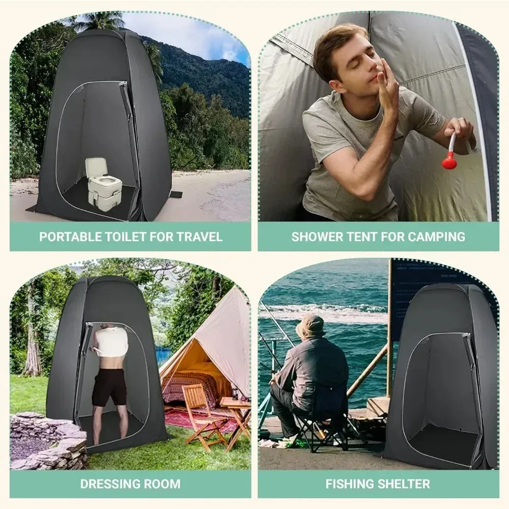 Portable Oversized Shower Privacy Tent Kit