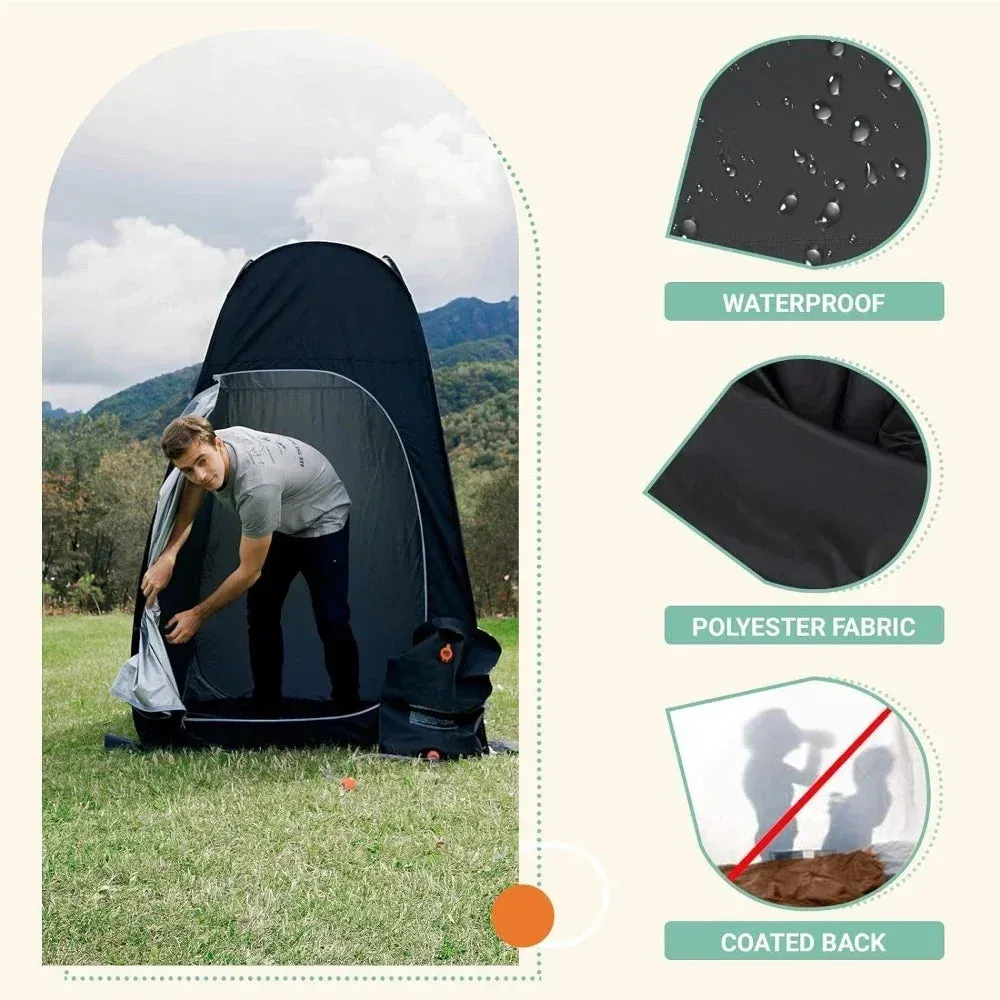 Portable Oversized Shower Privacy Tent Kit