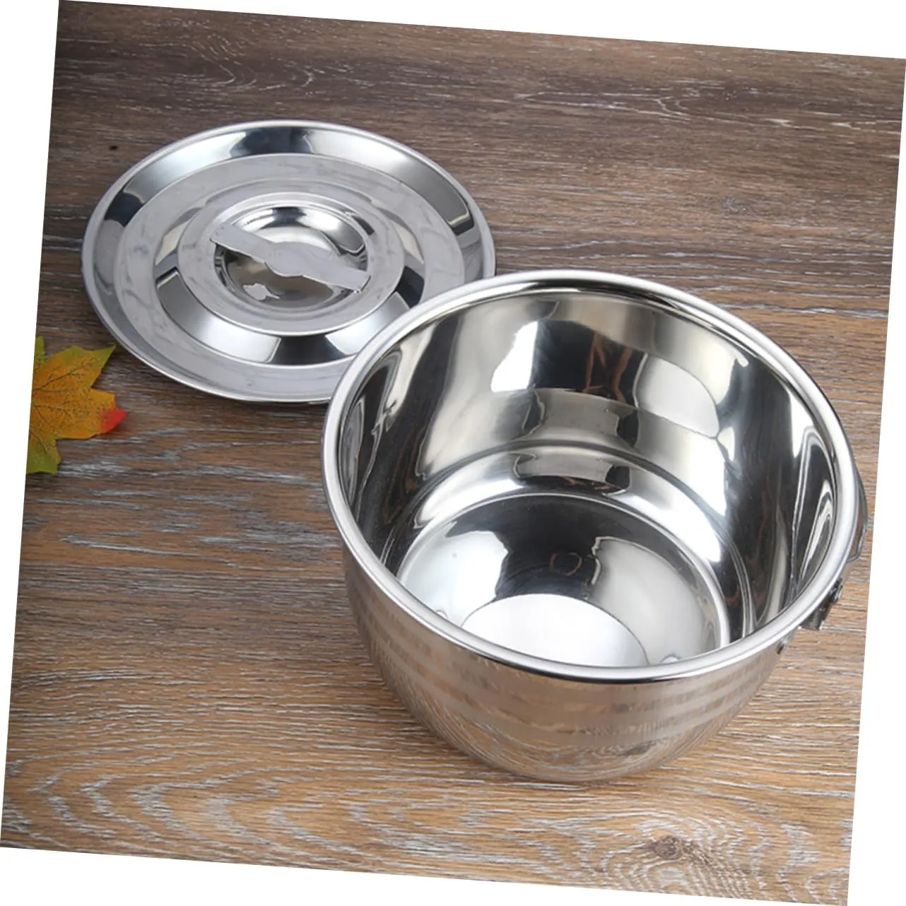 Portable Soup Kettle Stainless Steel Camp Fire Pot Easy to Use Heat Resistant Cookware
