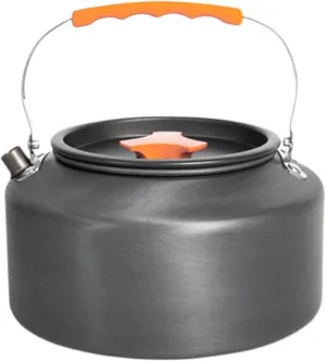 Portable Teapot Camping Kettle Aluminum Camp Coffee Pots Whistling Water Kettle for Boiling Water Teas Coffee
