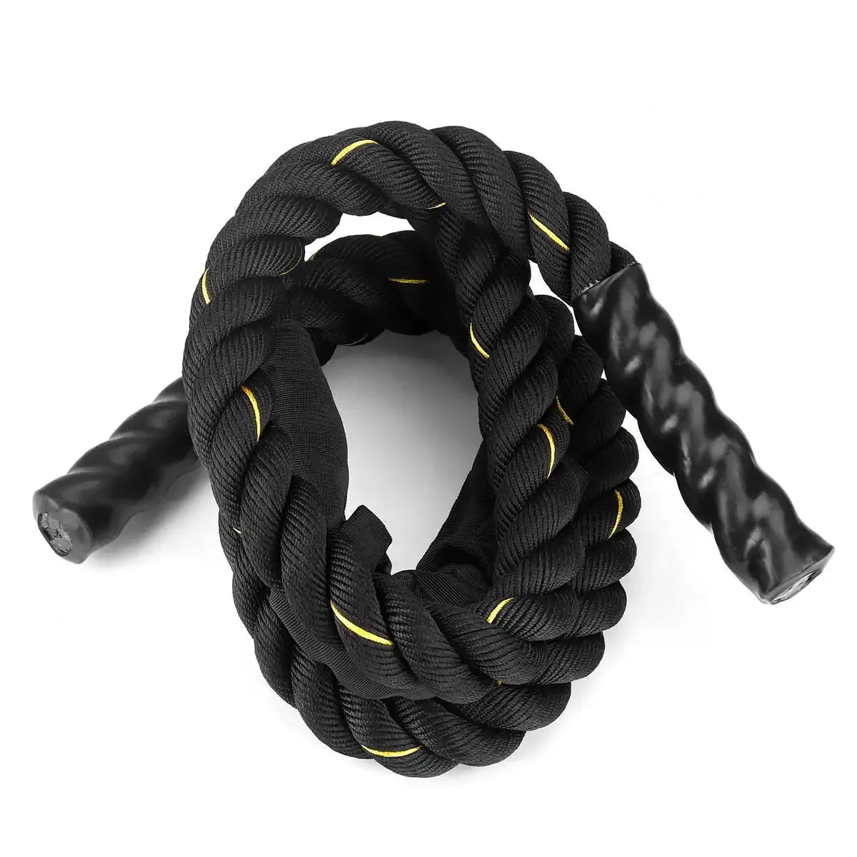Premium Weighted Jump Rope – 9ft/9.8ft Heavy Skipping Battle Rope for Power & Strength Training – Durable Polyester, Comfort Handles – Full Body & Core Workout for Agility & Endurance