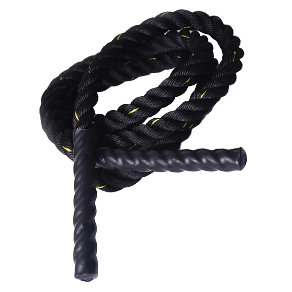 Premium Weighted Jump Rope – 9ft/9.8ft Heavy Skipping Battle Rope for Power & Strength Training – Durable Polyester, Comfort Handles – Full Body & Core Workout for Agility & Endurance