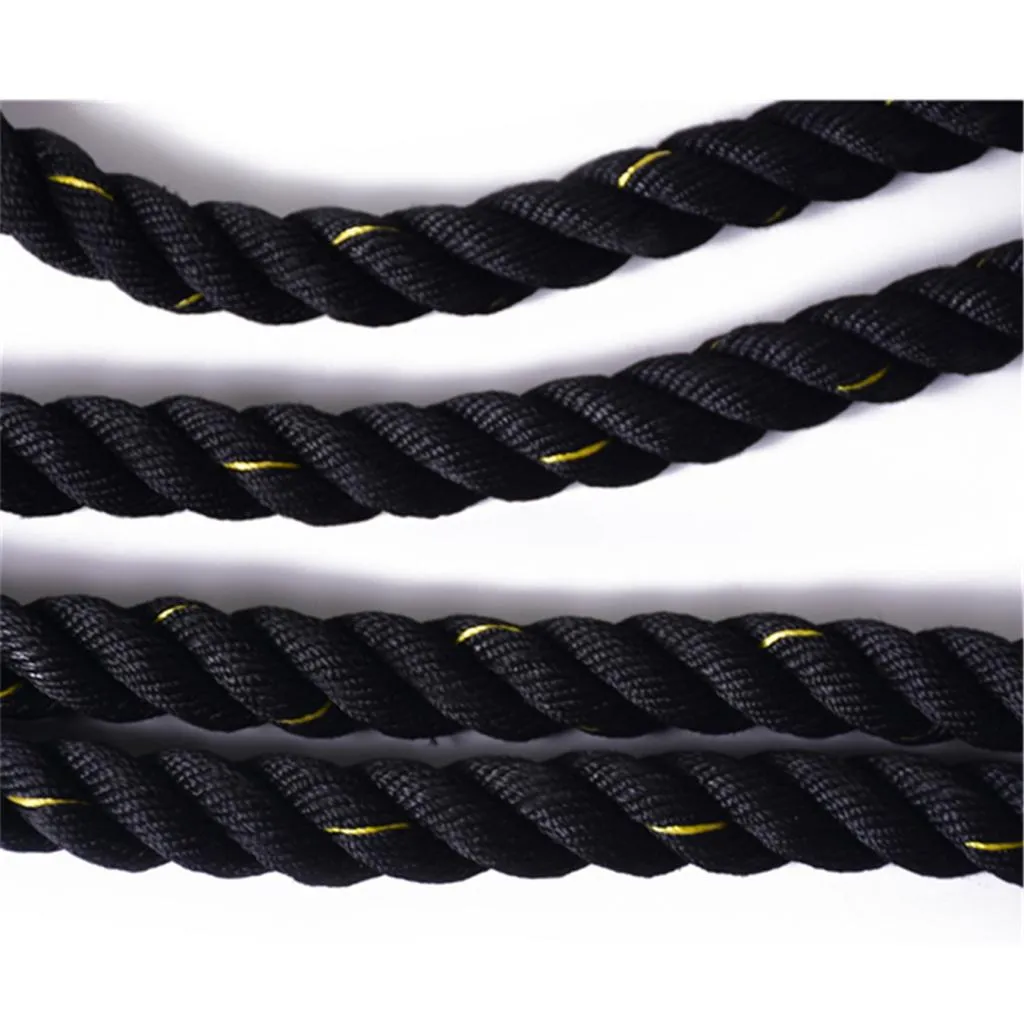 Premium Weighted Jump Rope – 9ft/9.8ft Heavy Skipping Battle Rope for Power & Strength Training – Durable Polyester, Comfort Handles – Full Body & Core Workout for Agility & Endurance