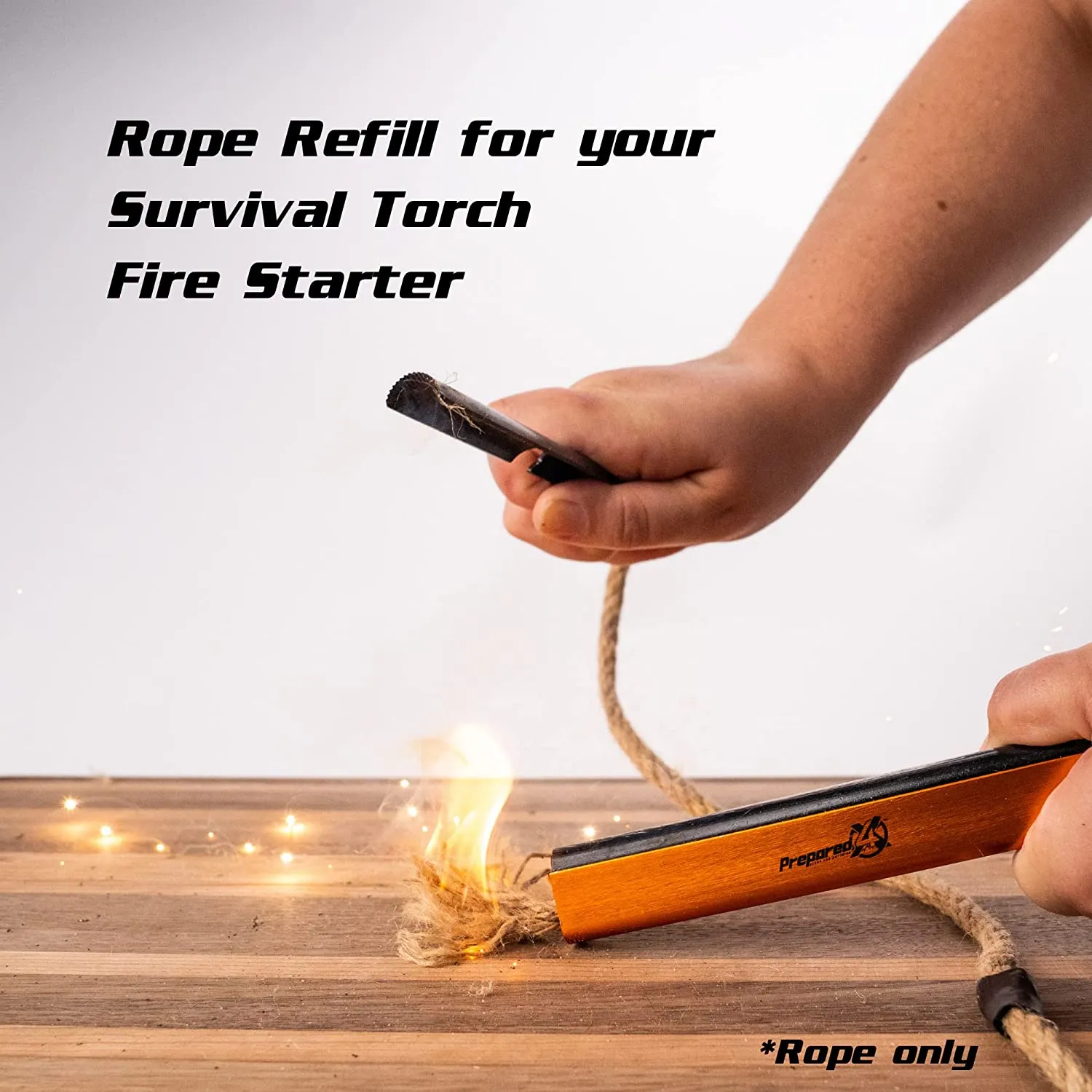 PREPARED4X Fire Starter Rope Refill