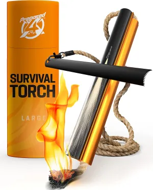 PREPARED4X Survival Torch Fire Starter (Large/Small)