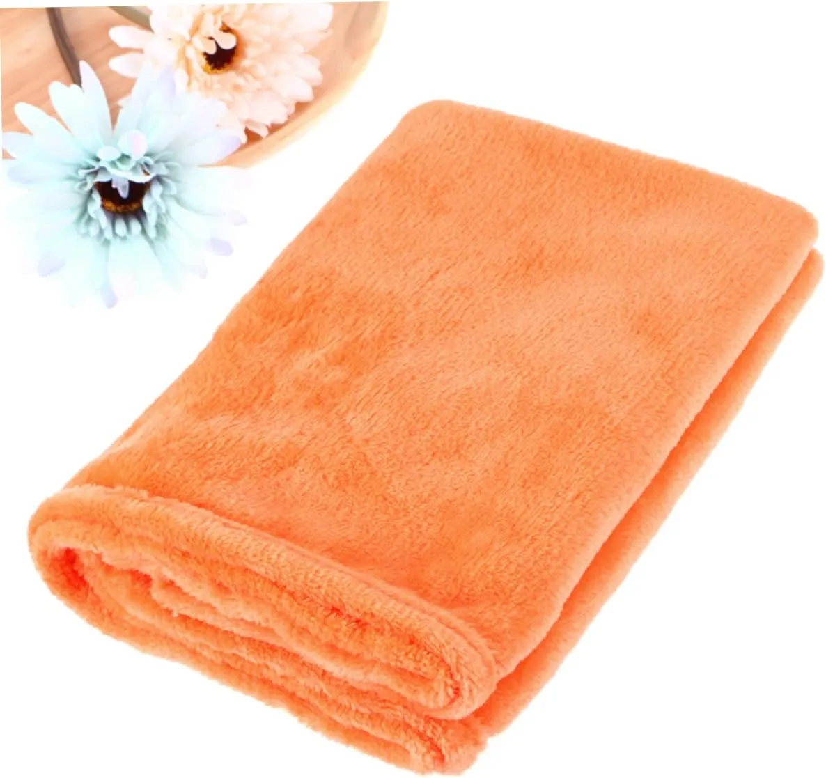 PRETYZOOM Flannel Fleece Blanket Lightweight Bed Blanket Orange Cozy for Winter Camping Home Use Versatile Flannel Bedding for Extra Warmth and Comfort