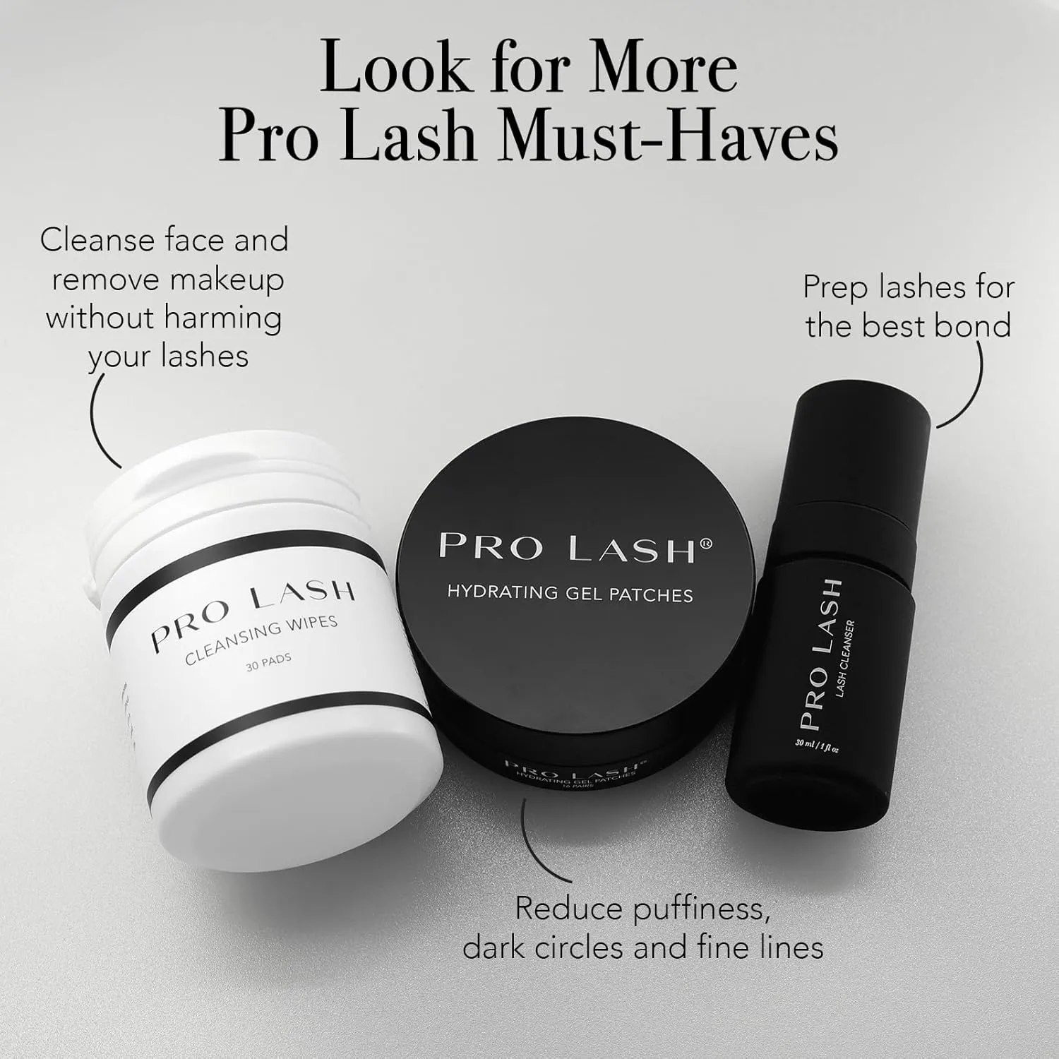 Pro Lash ProWear Starter Lash Clusters Kit - Easiest to Apply Lashes - 10-Day Cluster Eyelash Extensions - 3 Sets of False Eyelashes Plus Adhesive, Remover, Tweezers - Classic Shorties No. 05 - Black