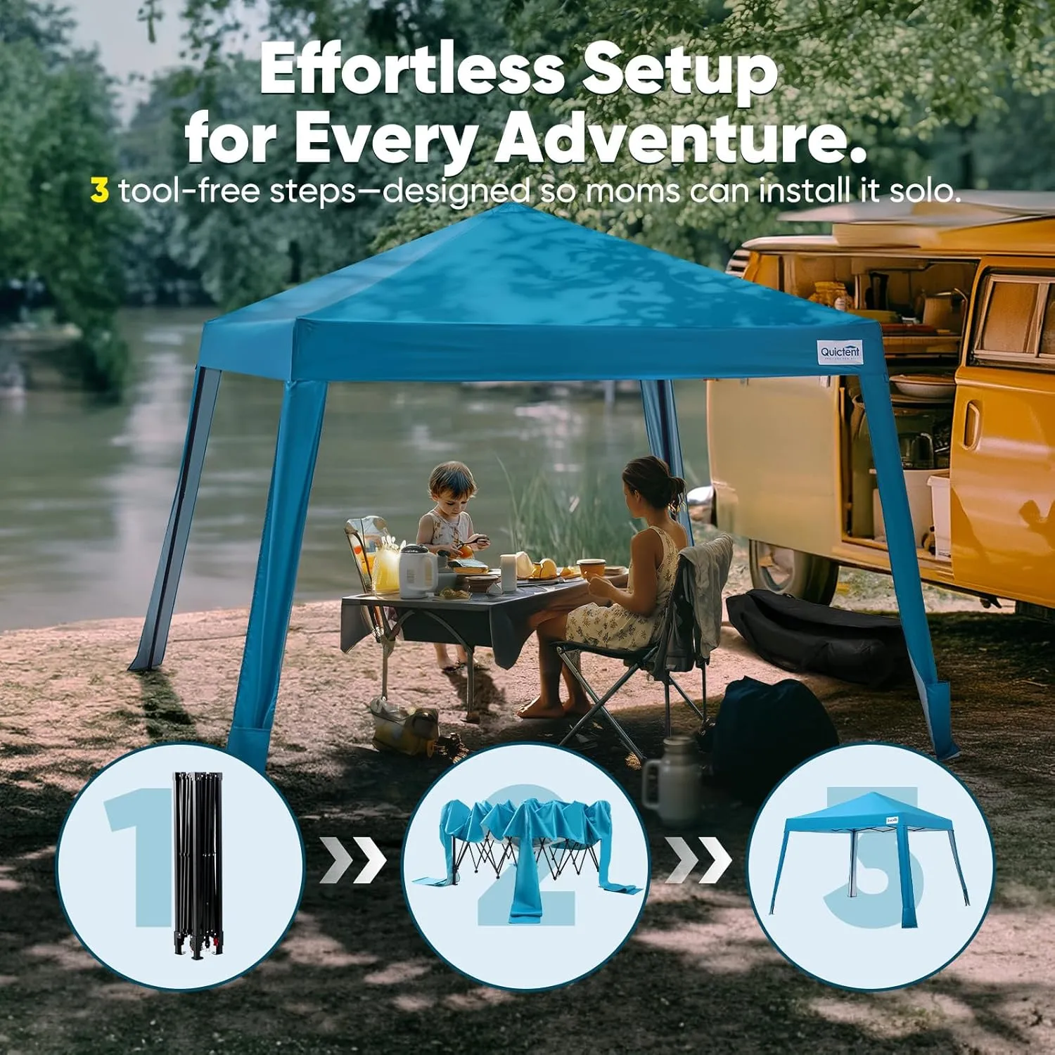 Quictent 10x10 Pop Up Canopy Tent Lightweight, Portable, and Versatile for Beach and Sporting Events with Sun Protection and Easy Setup