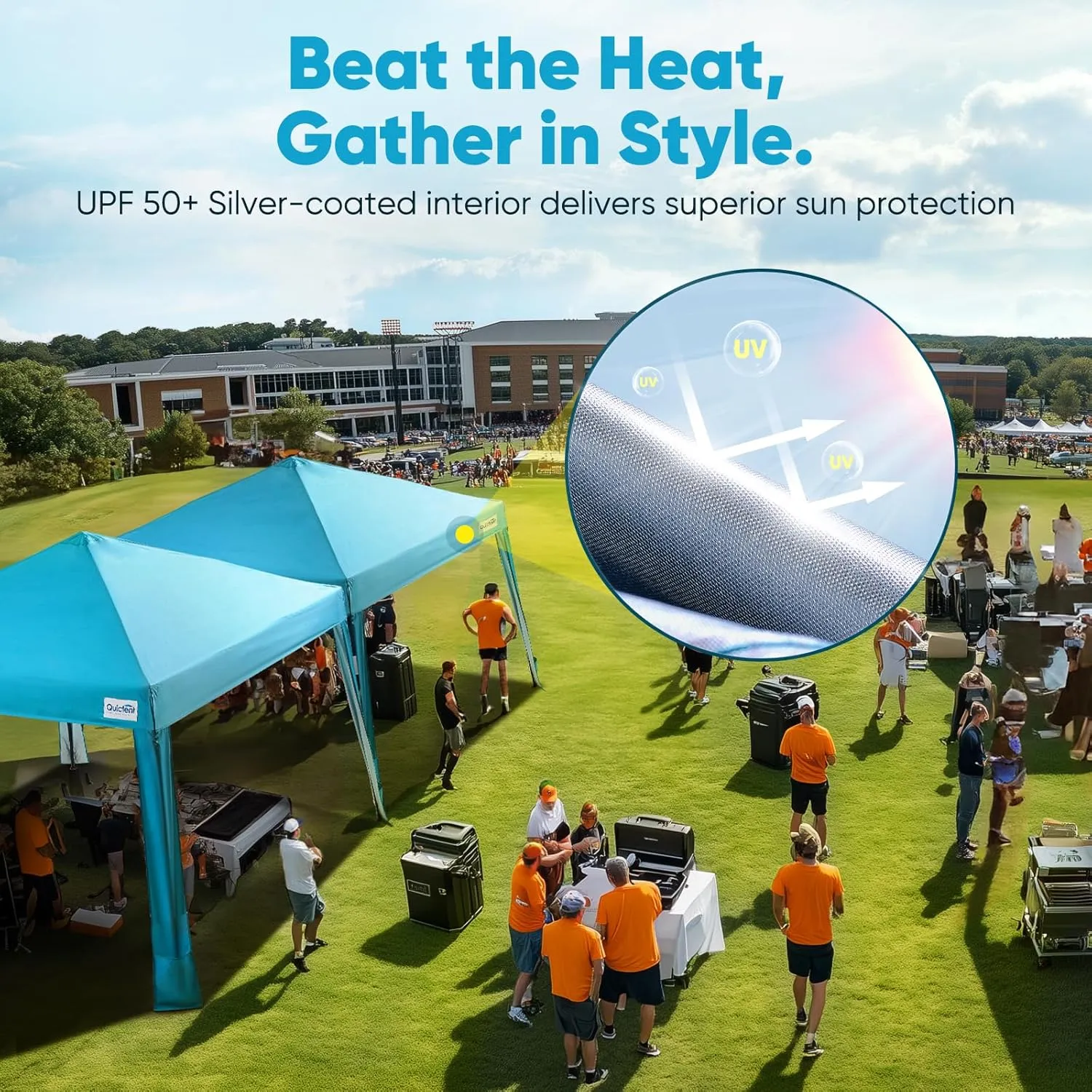 Quictent 10x10 Pop Up Canopy Tent Lightweight, Portable, and Versatile for Beach and Sporting Events with Sun Protection and Easy Setup