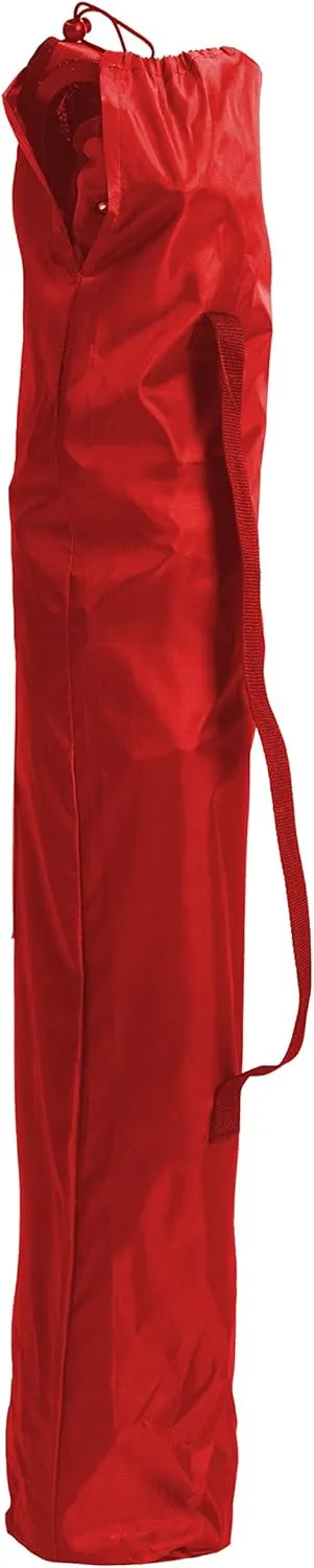 Quik Shade Chair Portable Folding Chair with Arm Rest Cup Holder and Carrying and Storage Bag, Red (146115)