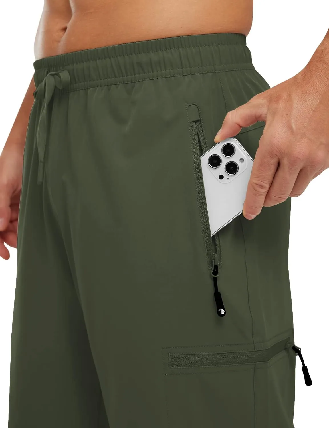 Rdruko Men's Hiking Shorts Quick Dry Lightweight Outdoor Sports Shorts with 5 Pockets for Travel Camping