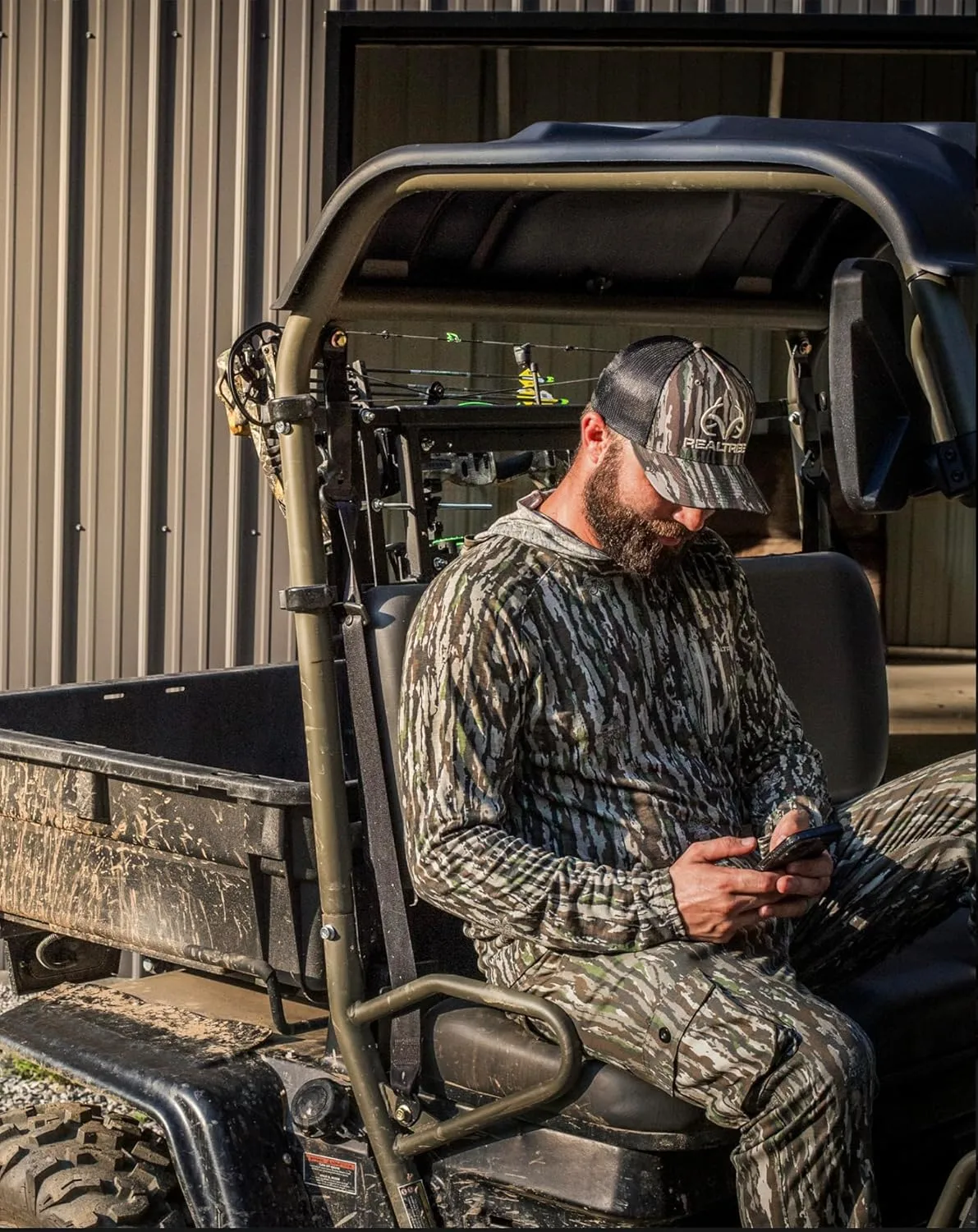 Realtree Men's Ultra-Soft Camo Hoodie Shirt Long Sleeve Lightweight for Fishing, Running, Hiking, or Camping