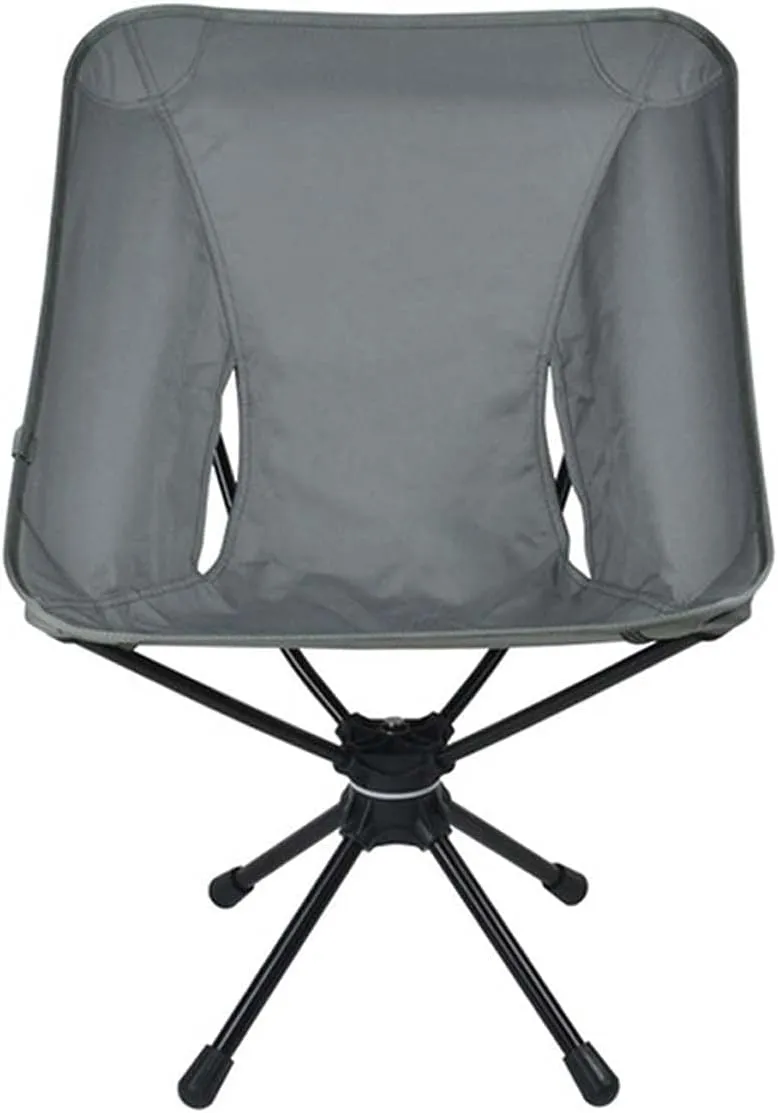 Recliner Chair,Ultralight Folding Swivel Chairs Picnic Beach Fishing Folding Chair Outdoor Backpacking Lightweight Chair with Carry Bag for Camping Hiking,Gray