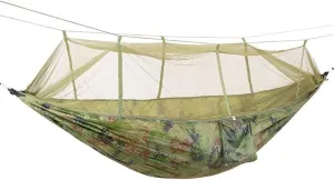 Recreation 1-2 Person Portable Outdoor Camping Hammock with Mosquito Net Parachute Fabric Hanging Bed Hunting Sleeping Swing Gifts for Hikers