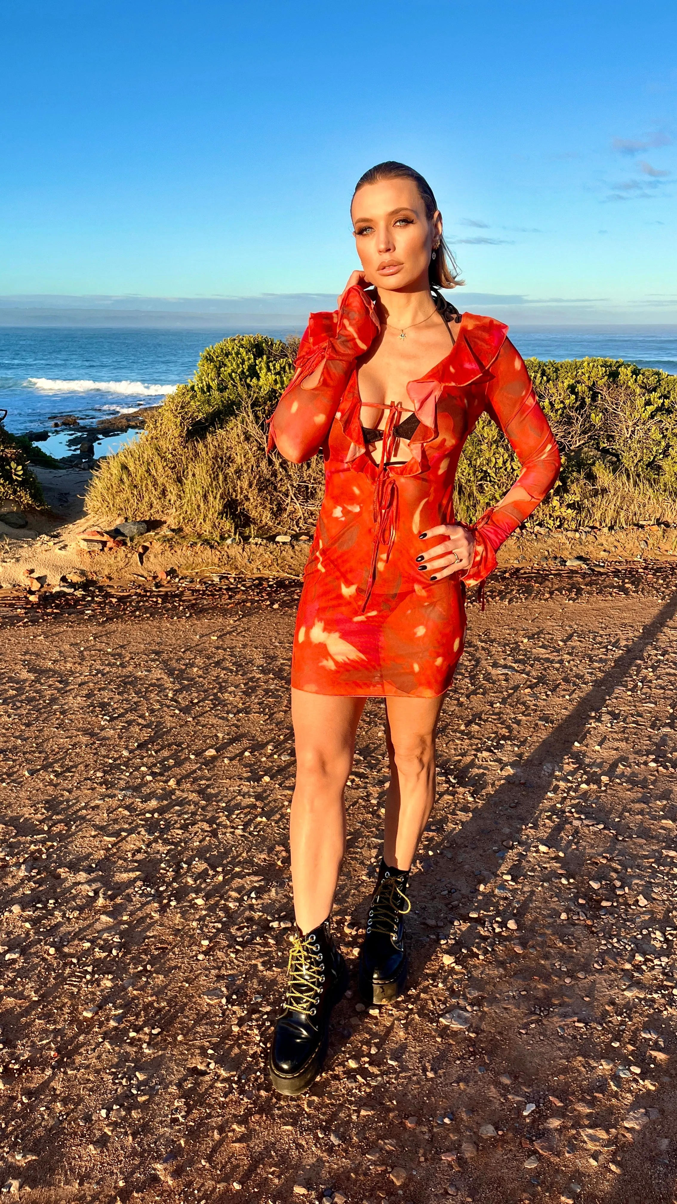 Red Tassel Dress