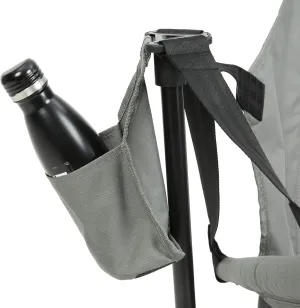 Relax Outdoors with Folding Portable Hammock Camping Chair, Adjustable Back, Cup Holder, Lightweight and Easy to Carry, Grey