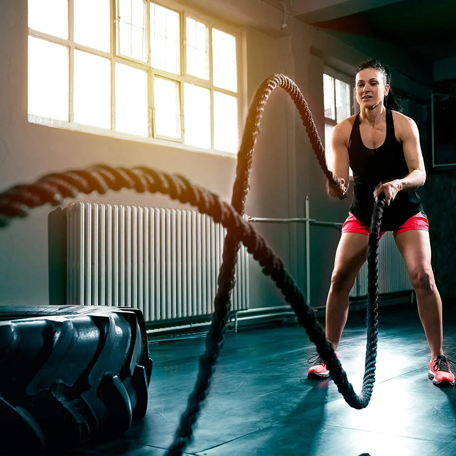 RELIFE 30 ft Length 1.5 inch Diameter Battle Exercise Training Ropes
