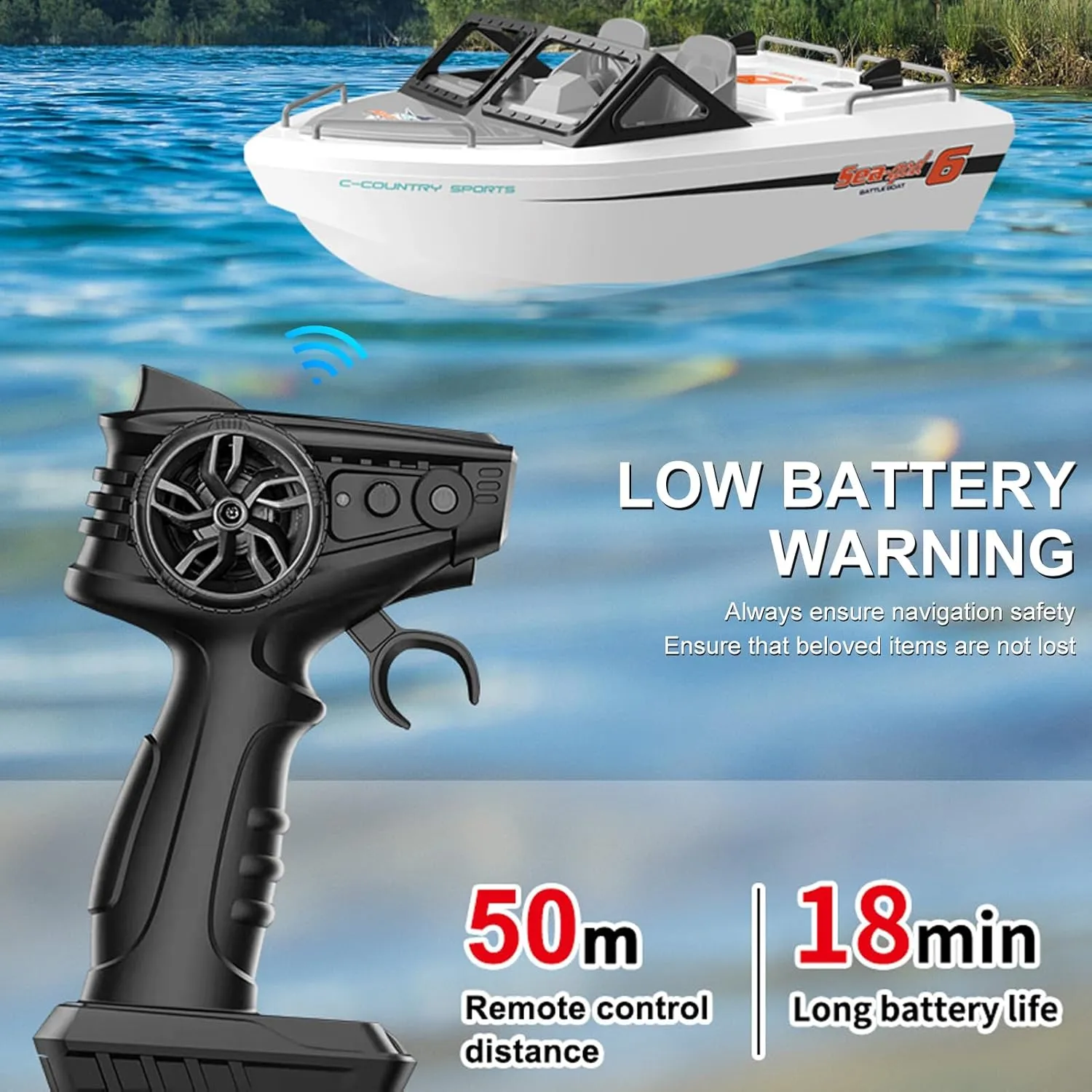 Remote Control Boat, 2.4GHz Waterproof Karting Ship with Brushless Motor for Pools and Lakes, Mini Electric Toy for Kids Boys Girls