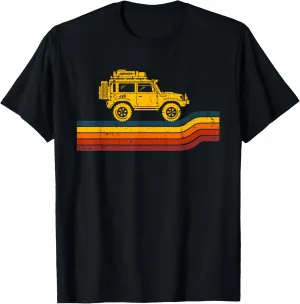 Retro Rover Tracks 4x4 Offload Camping T-Shirt