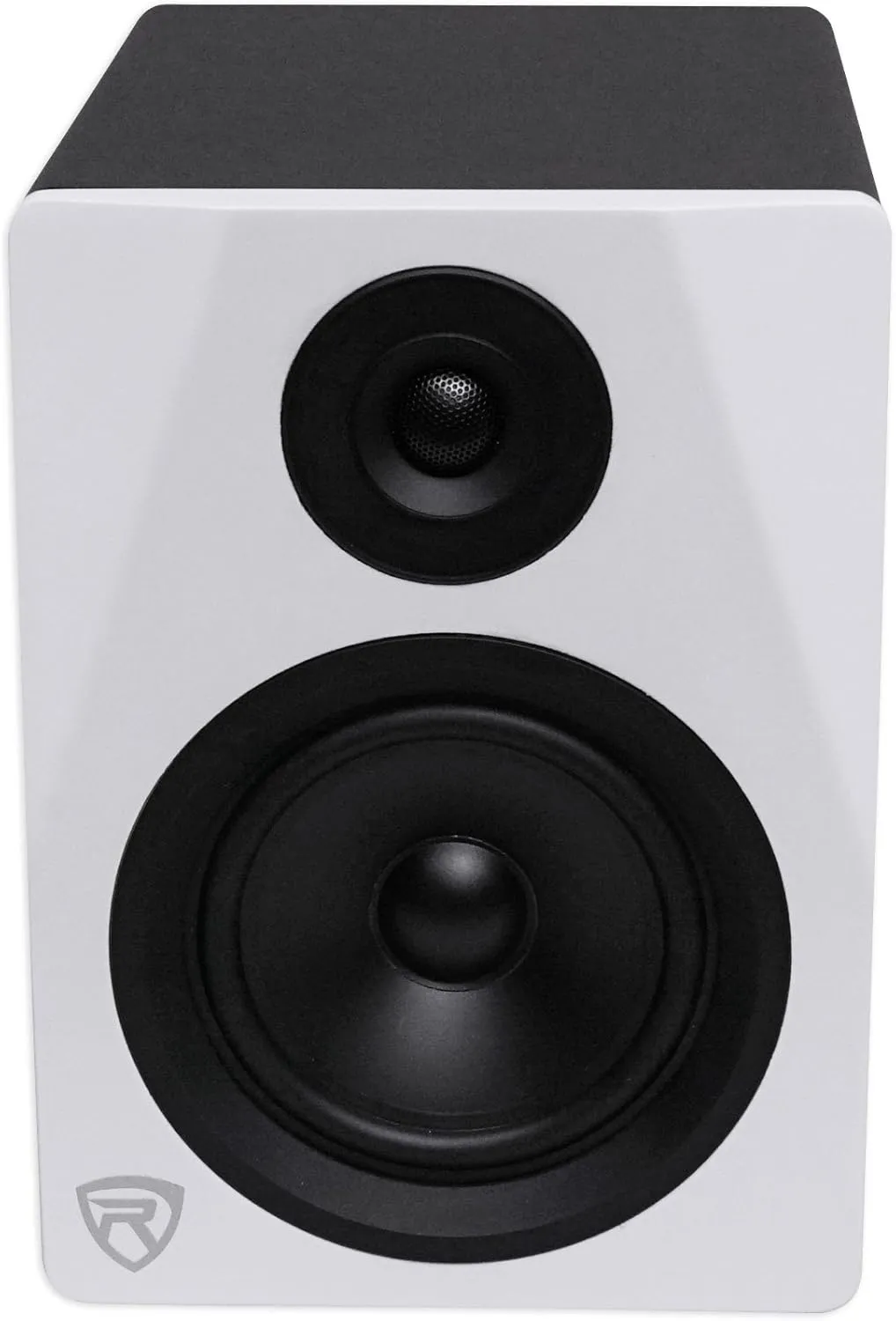 Rockville 2-Way 150W White Active/Powered Studio Monitor Speaker, 5.25" (DPM5W)
