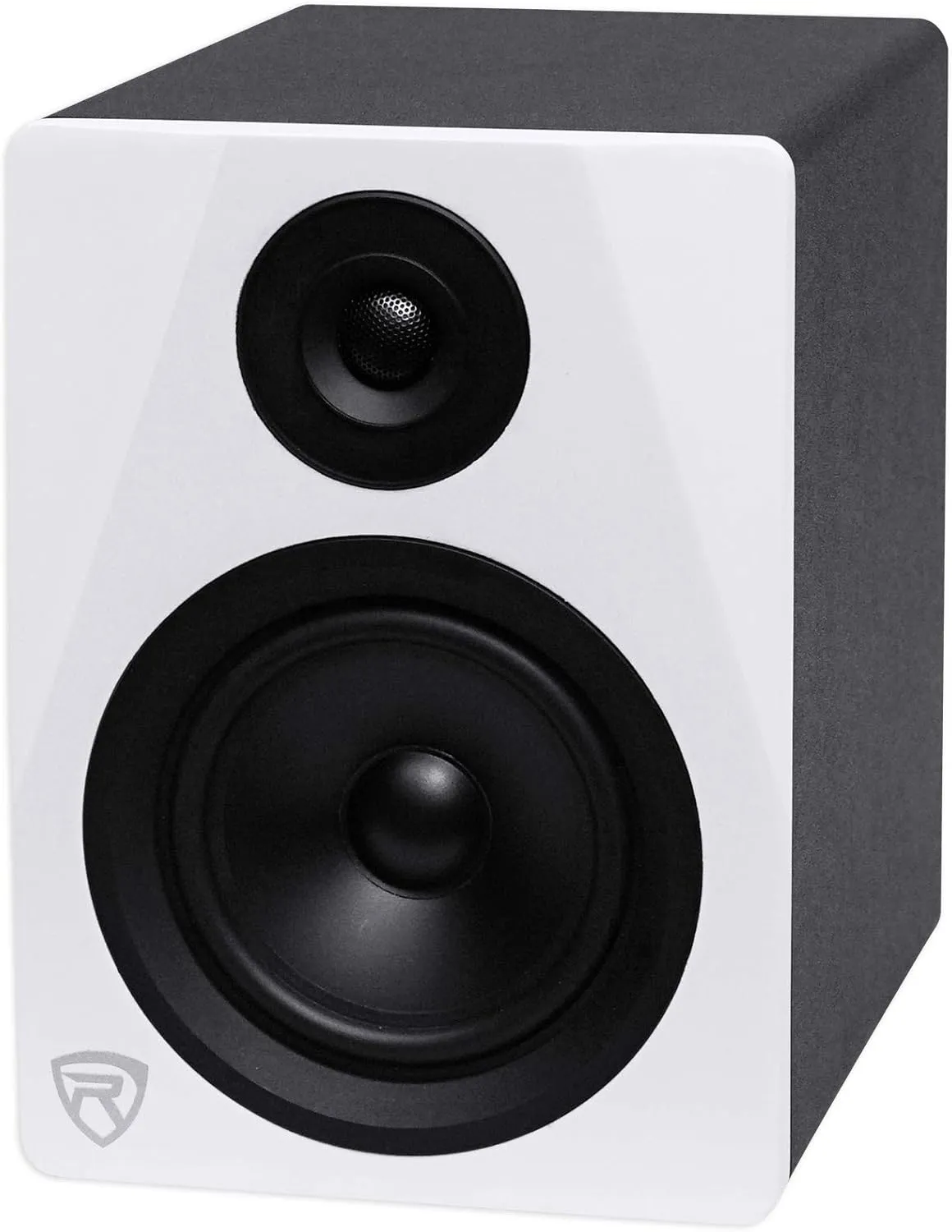 Rockville 2-Way 150W White Active/Powered Studio Monitor Speaker, 5.25" (DPM5W)
