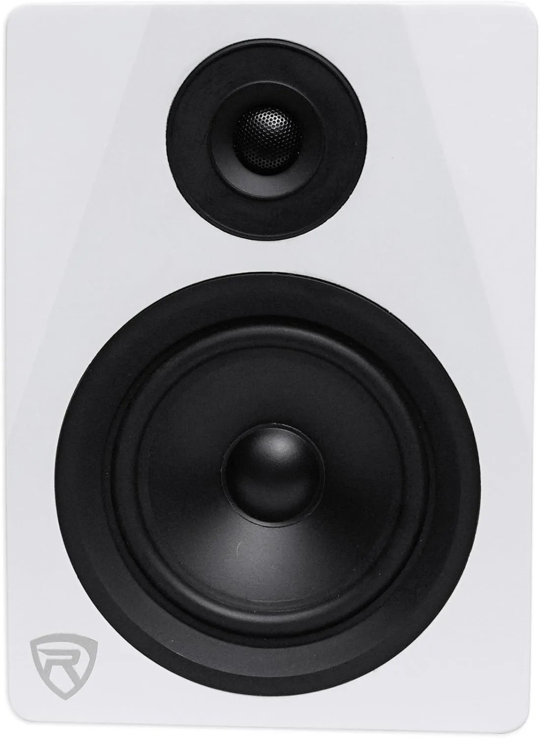 Rockville 2-Way 150W White Active/Powered Studio Monitor Speaker, 5.25" (DPM5W)