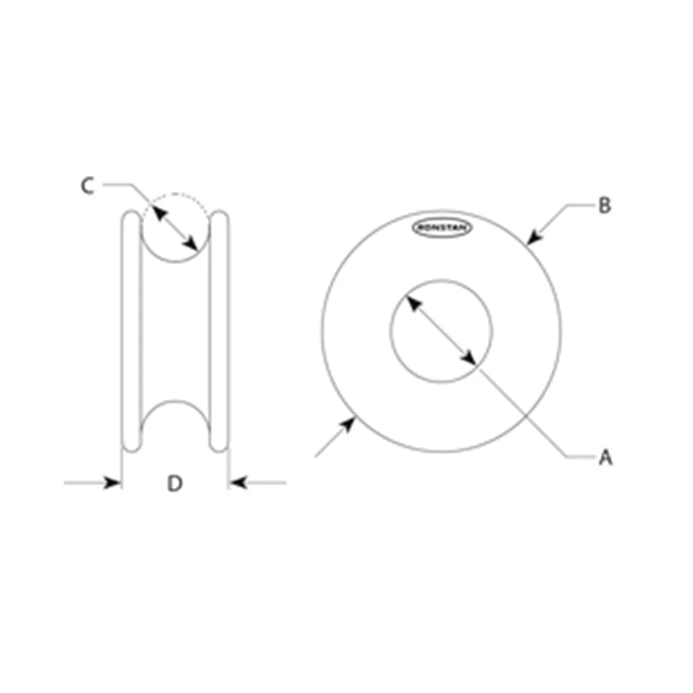 Ronstan RopeGlide Friction Ring 05 mm