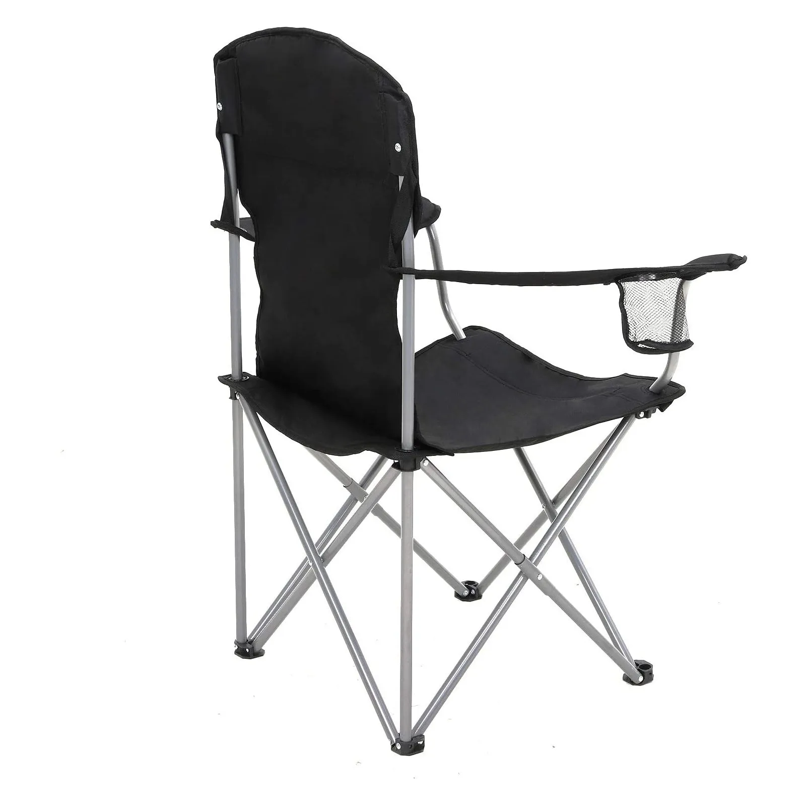 Rootz 2 Piece Set Camping Chair - Beach Chair - Folding Chairs - Comfortable and Practical - Lightweight - Bottle Holder - Oxford Fabric - 76cm x 51.5cm x 95.5cm