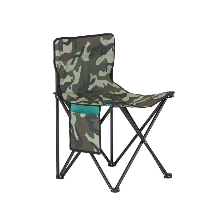 Rootz Camping Chair - Outdoor Chair - Folding Chair - Oxford Fabric - 45cm x 43cm x 74cm - Portable & Stable - Lightweight - Rust-Resistant Iron