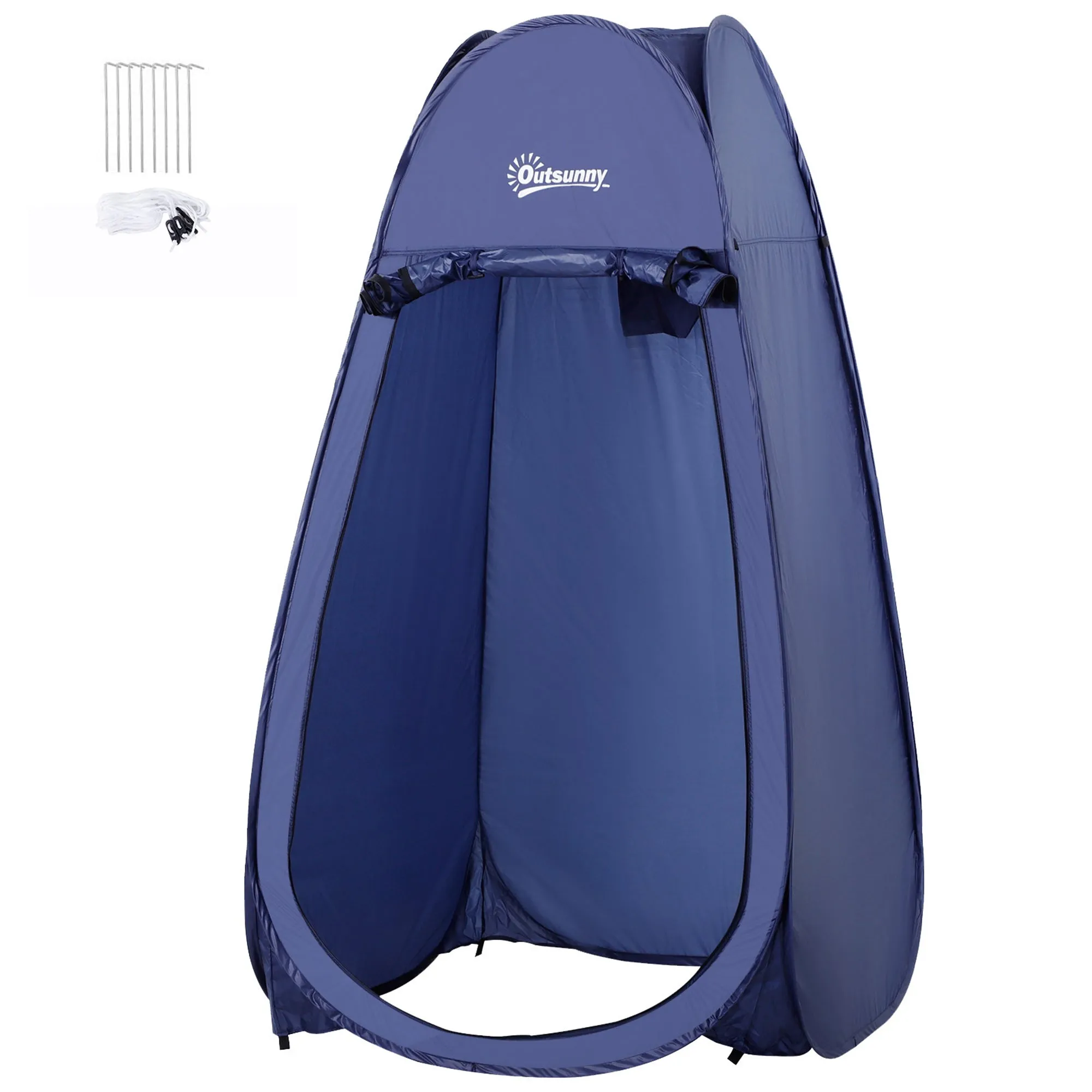 Rootz Foldable Shower Tent - Pop-Up Changing Room - Portable Privacy Shelter - UV Resistant Fabric - 100cm x 100cm x 185cm