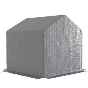Rootz Outdoor Garden Shelter - Bike Cover - Motorcycle Tent - Waterproof & UV Resistant - Dip Galvanized Steel - 200cm x 200cm x 200cm - Grey
