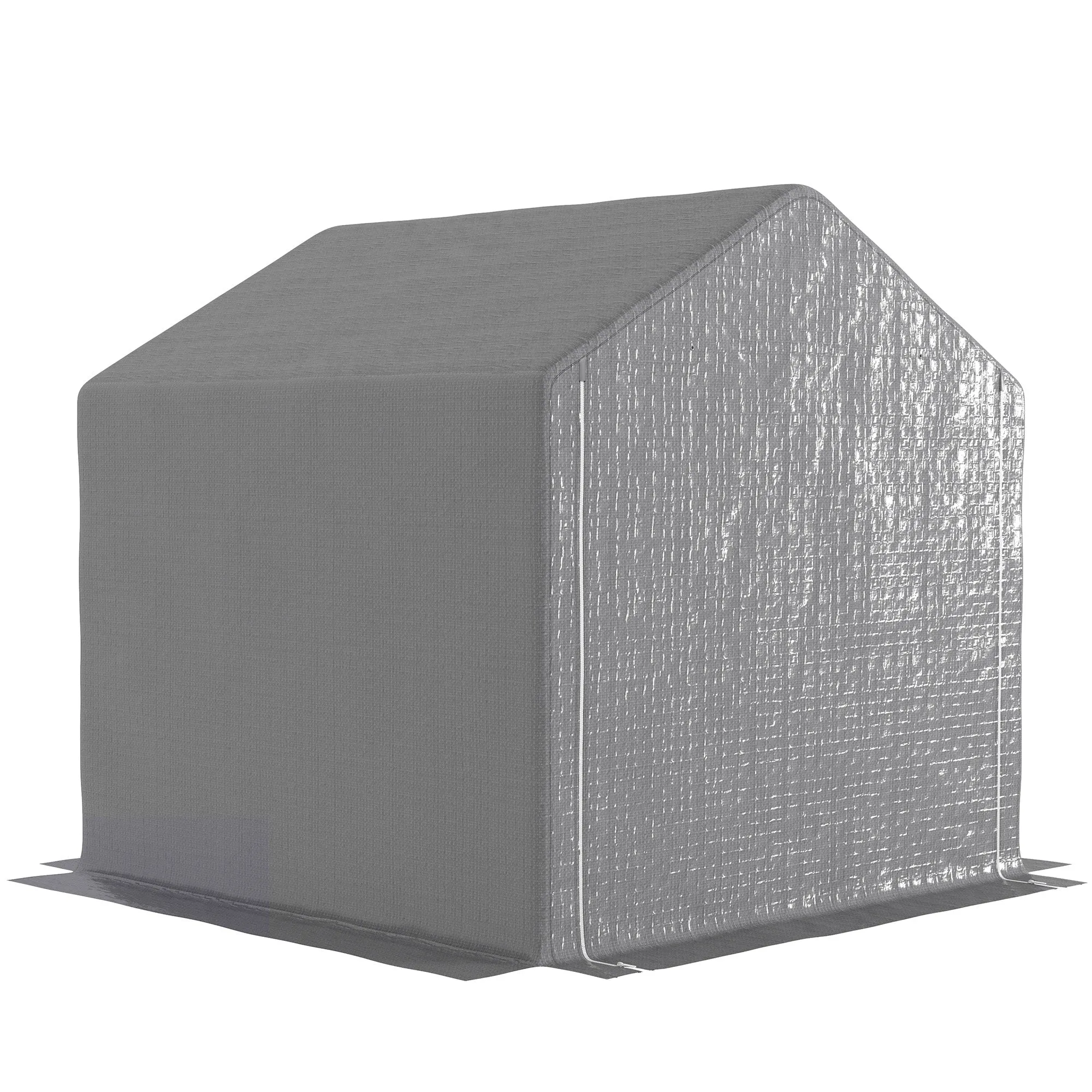 Rootz Outdoor Garden Shelter - Bike Cover - Motorcycle Tent - Waterproof & UV Resistant - Dip Galvanized Steel - 200cm x 200cm x 200cm - Grey