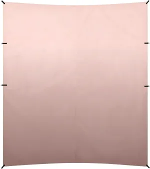 Rose Gold Gradient Beach Tent UPF50  Water-Resistant Portable Sunshade with Sand Pockets for Backyard and Camping