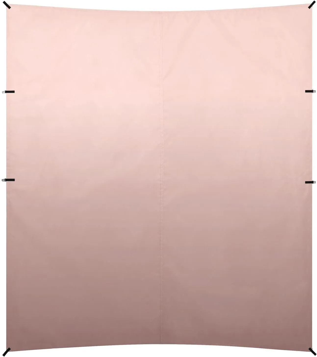 Rose Gold Gradient Beach Tent UPF50  Water-Resistant Portable Sunshade with Sand Pockets for Backyard and Camping