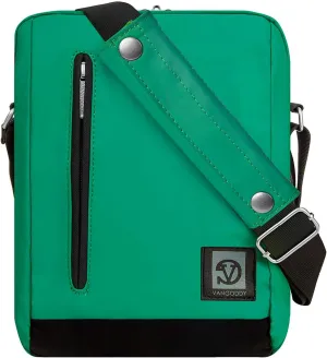 ROXIE Tablet Sleeve Shoulder Bag for Amazon Fire Max 11/Fire HD 10 Plus/Fire HD 10 Kids Pro, iPad Pro M4 11 inch/iPad Air M2/iPad 10th/Air 5/Galaxy Tab S9 S8 S7, Green