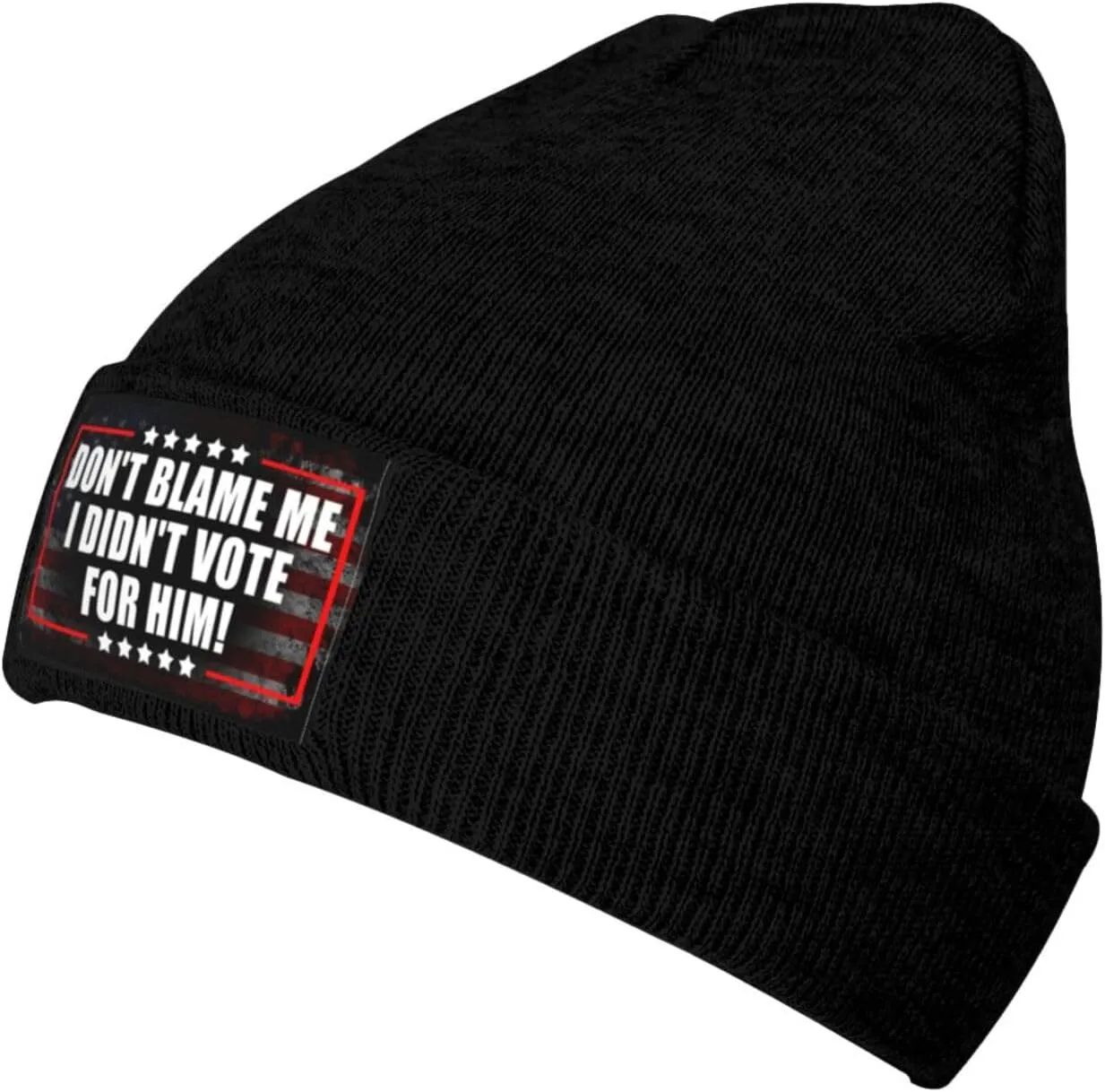 Rqwaaed Don't Blame Me I Didn't Vote for Him Warm Knit Hat Cap for Cold Weather Stretchy, Comfortable for Outdoor Activities Black