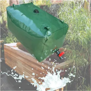 SAFWEL Emergency Water Bladder Tanks Tear-Resistant Water Bag 1000L - 6000L, Water Storage Bladder with Valve, Collapsible Storage Container Bag for Camping & Emergency Water (Size : 5000 L/1320 Gall
