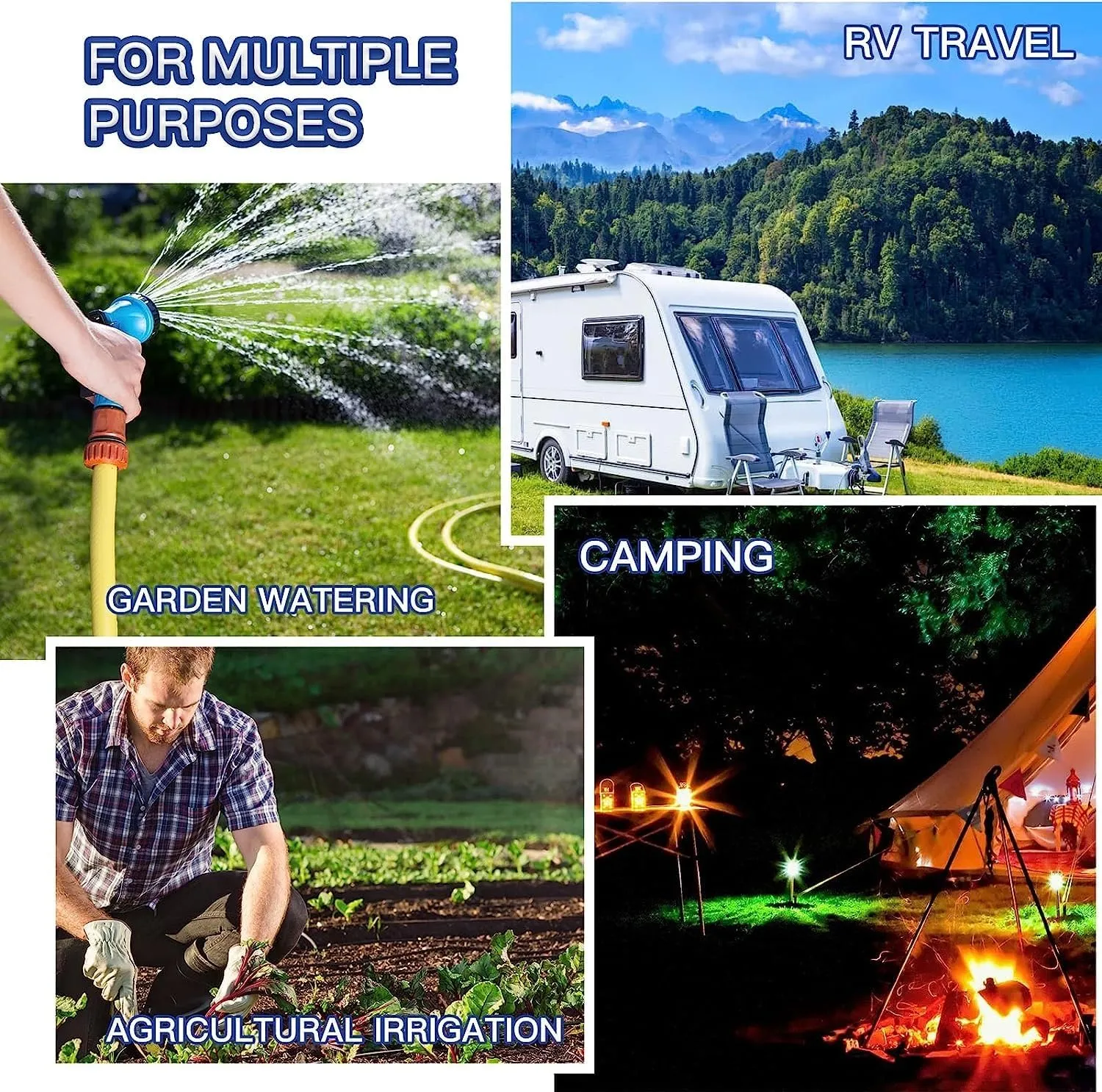SAFWEL Emergency Water Bladder Tanks Tear-Resistant Water Bag 1000L - 6000L, Water Storage Bladder with Valve, Collapsible Storage Container Bag for Camping & Emergency Water (Size : 5000 L/1320 Gall