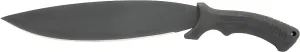 Schrade Mini-Bolo II 18.4in Stainless Steel Fixed Blade Knife with 12in Blade and Rubber Handle for Outdoor Survival, Camping and Everyday Tasks, Black, One Size (1100057)