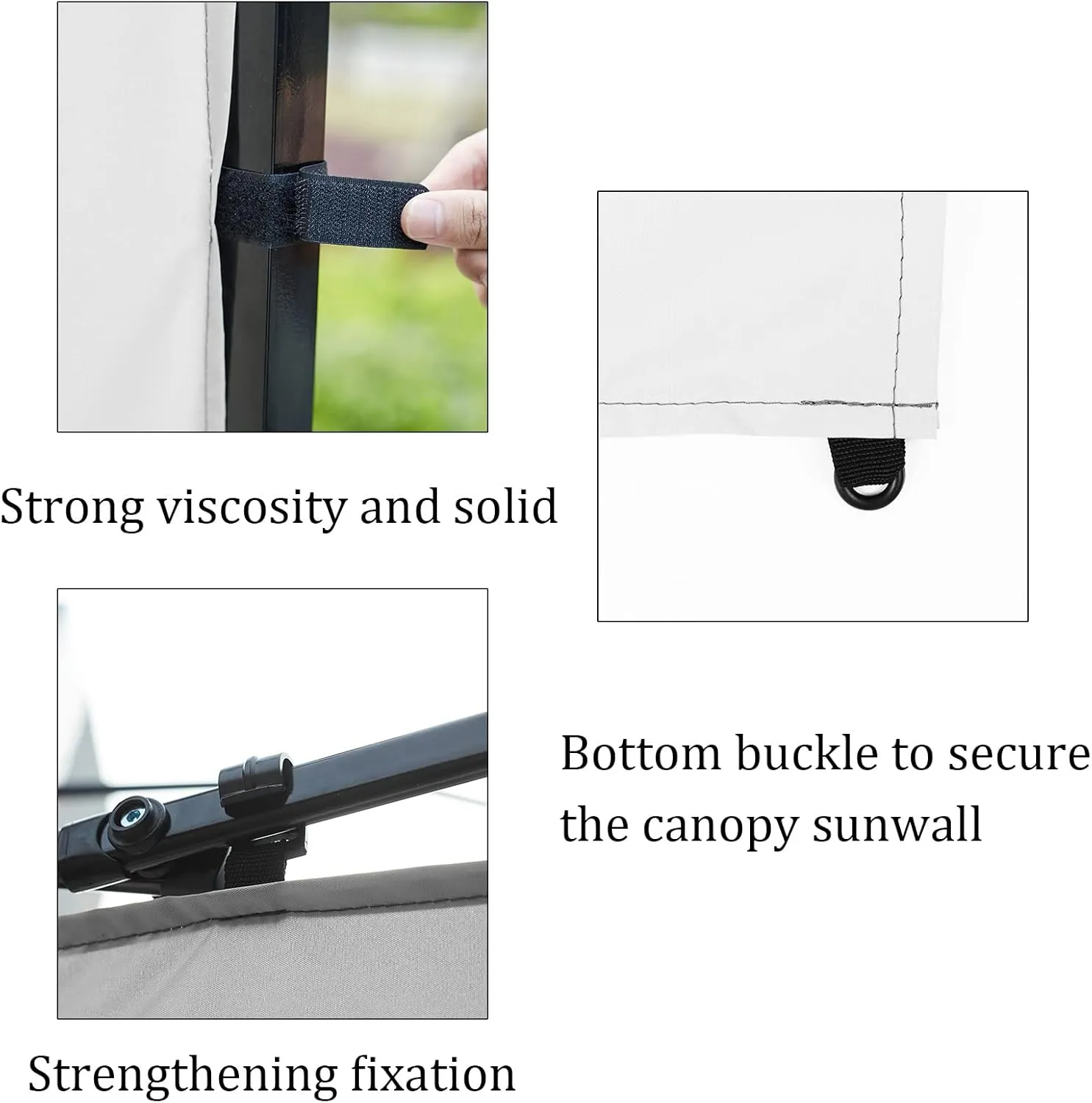 Senmortar Canopy SunWall, Sidewall for 10ft x10ft Pop Up Canopy, Instant Tent Gazebos, 3 Pack Sidewalls Only Blue
